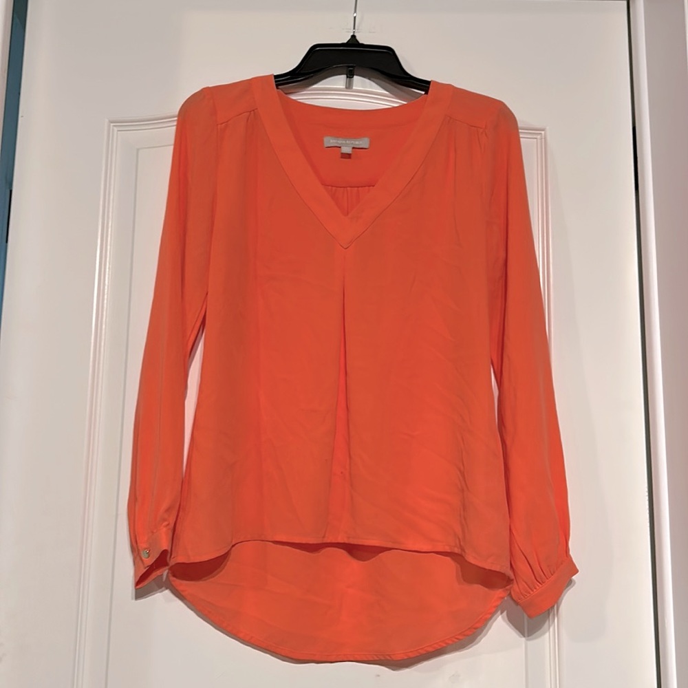 Banana Republic coral blouse. Size XS